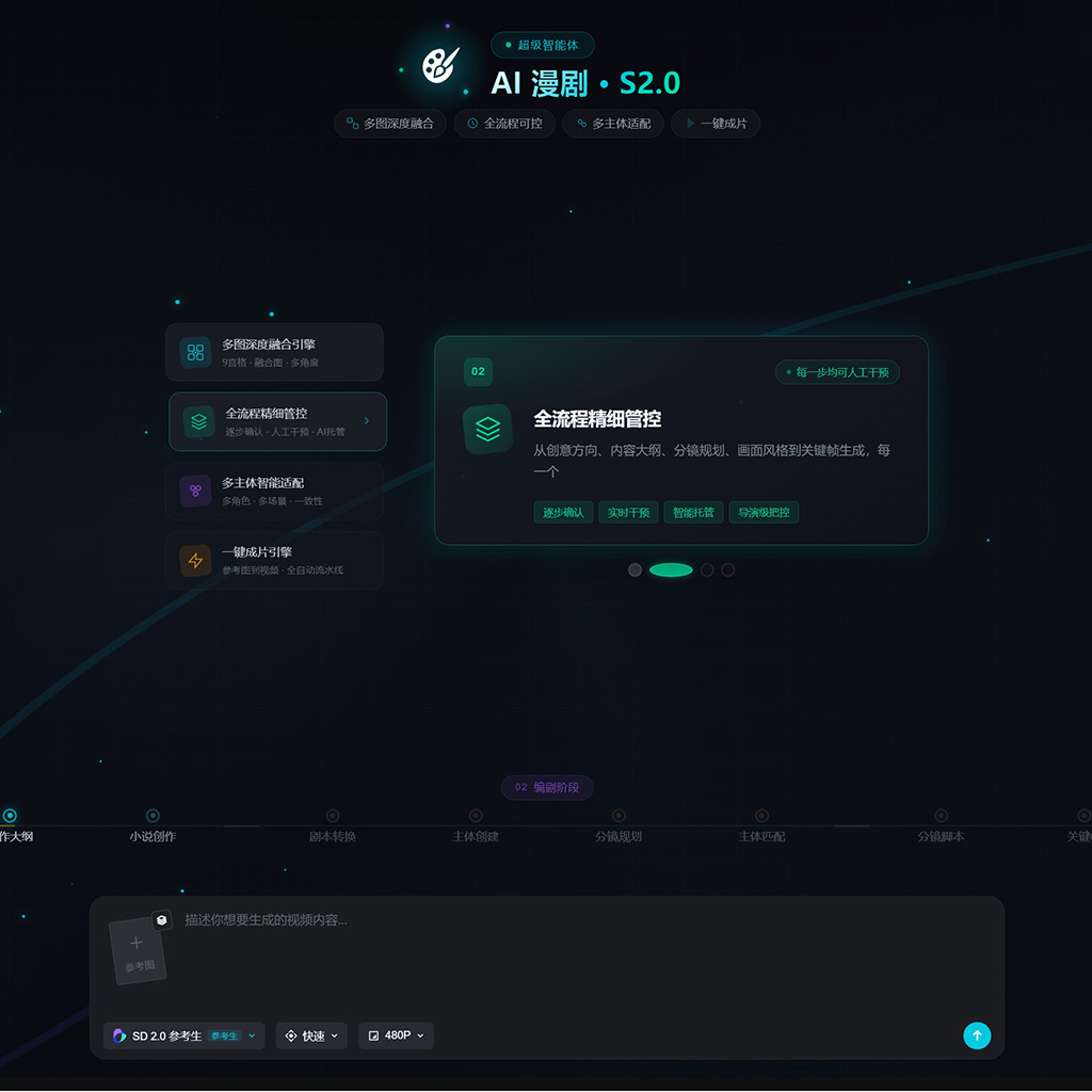 菁选灵创漫剧分镜生成